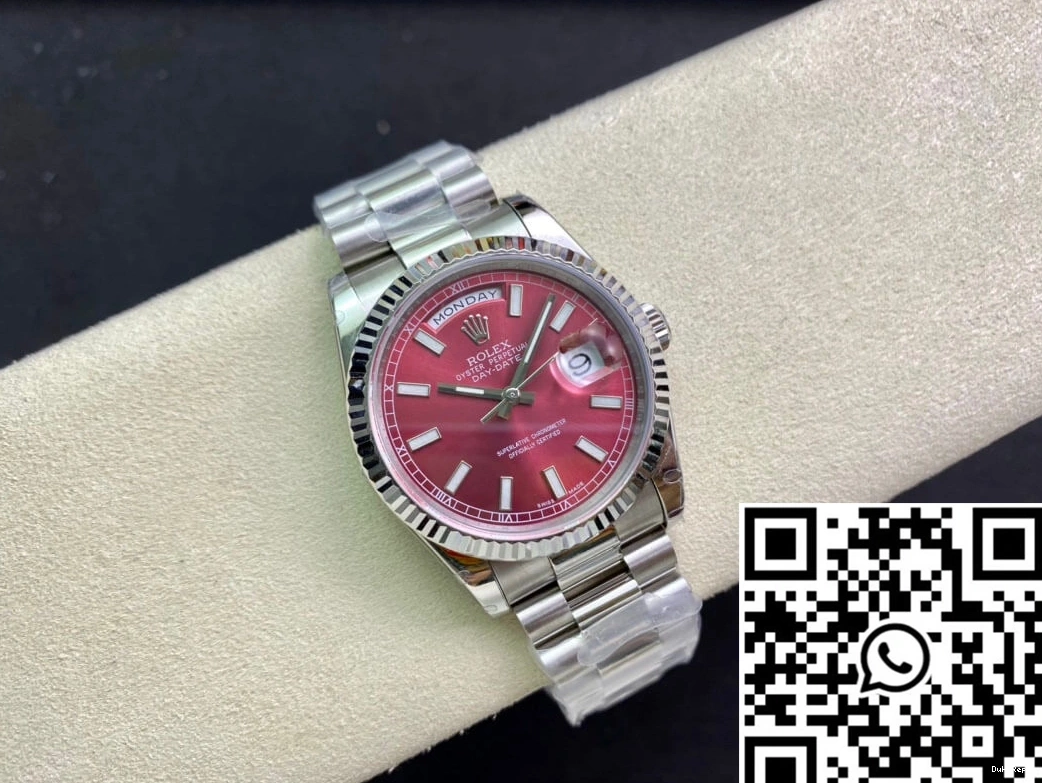EW Date Factory 18k Day 118239 Rolex White Gold 0325